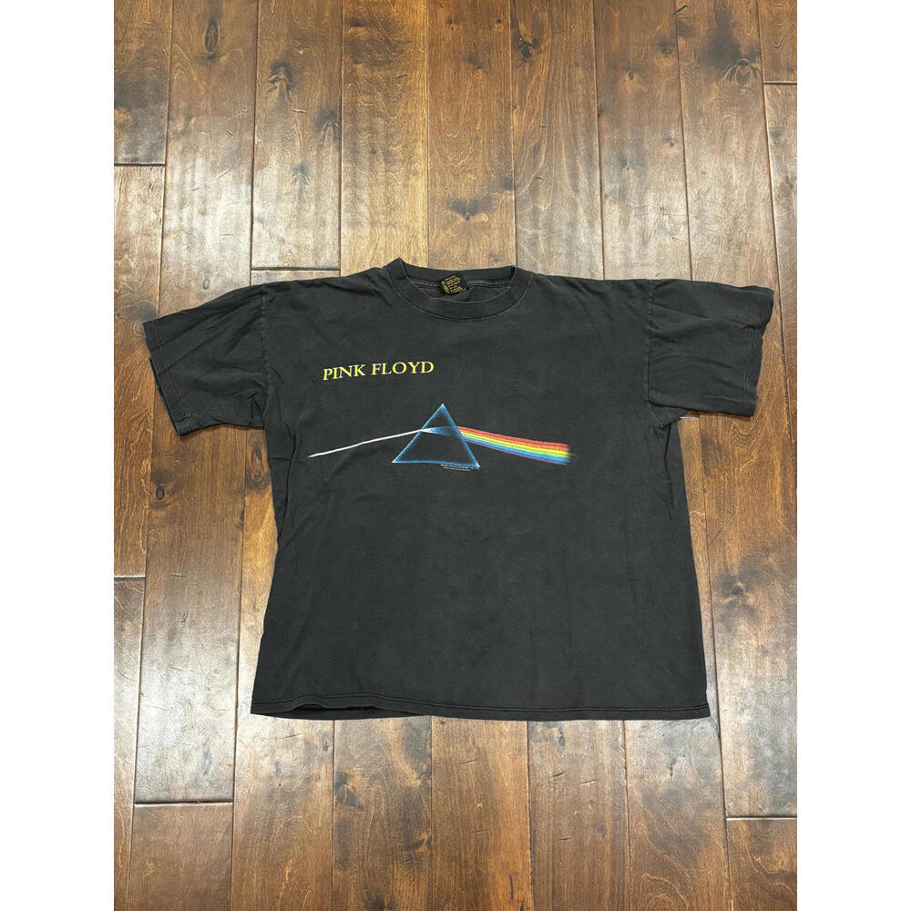 Vtg Concert Band T-Shirt 1992 PINK FLOYD PRISM Dark Side of Moon BROCKUM Mens L